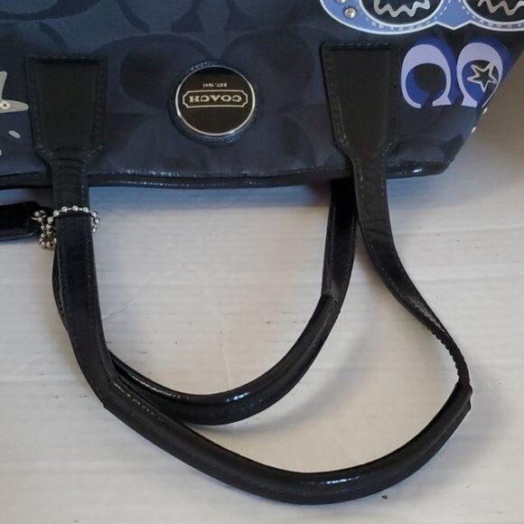 Coach Shoulder Bag Optic C Signature Applique Poppy GLAM TOTE WOMEN'S WOMAN'S - Picture 11 of 15